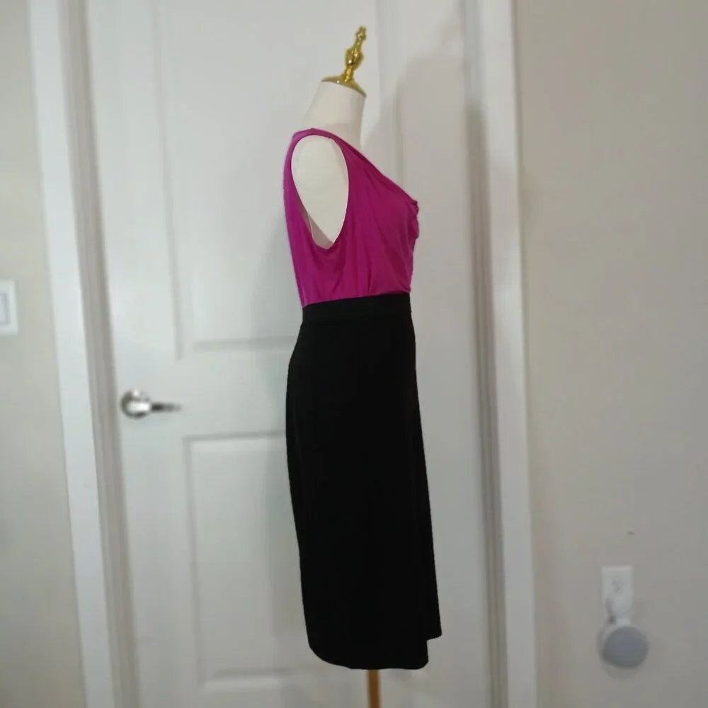 Calvin Klein Draped Top Women’s Size M Pink Sleeveless Cowl Neck - Like New - Picture 7 of 11